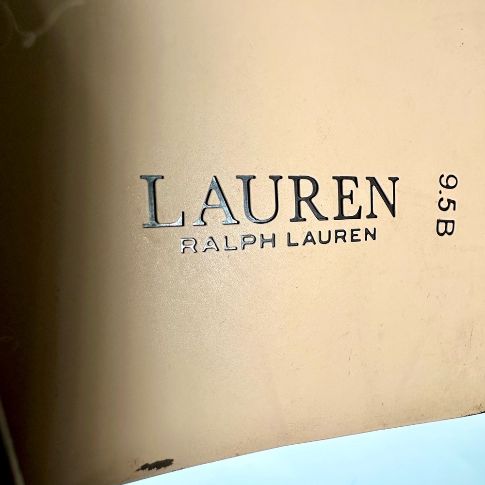 Lauren Ralph Lauren Briele Brown Leather Boots  US 9.5 B - Picture 16 of 16